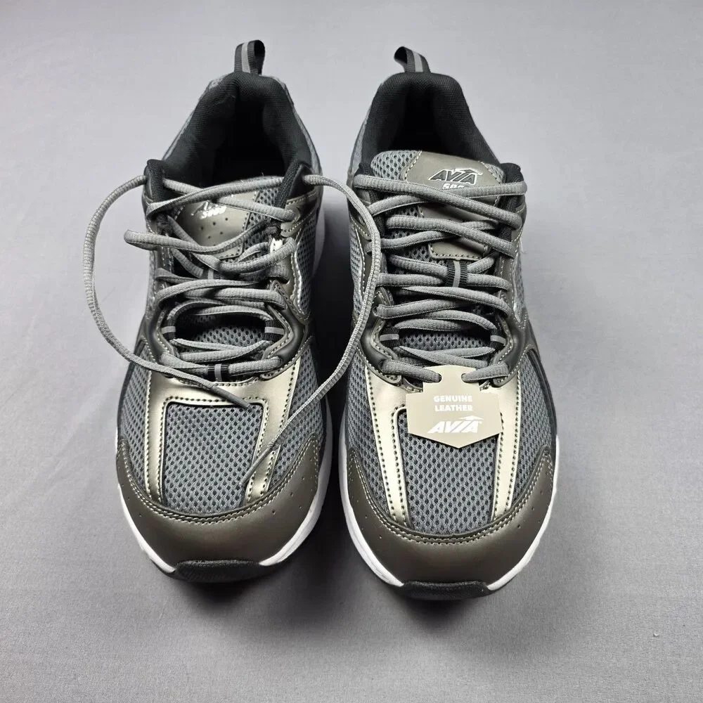 Avia 5000 Men's Sneakers Tennis Shoes Size 12 (US) Gray Metallic Brown Color